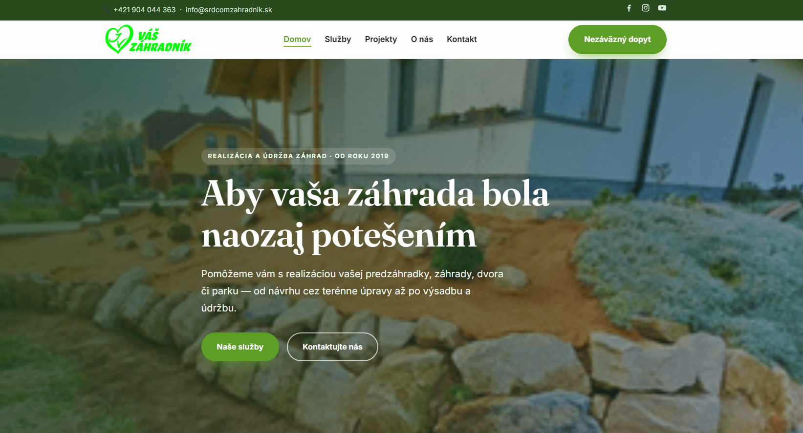 Náhľad webu srdcomzahradnik.sk